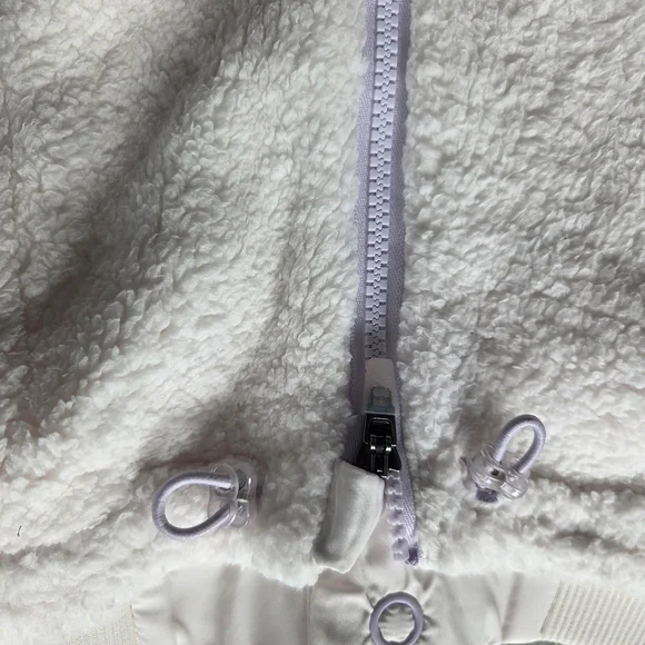 Free People Movement-Women M Ivory Sundown Fleece Sweatpants Oversized - Picture 5 of 8